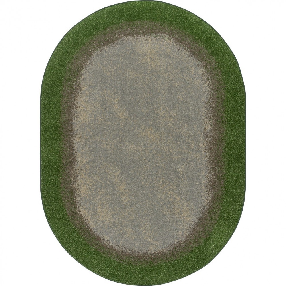 Urban Edges 5'4" x 7'8" Oval area rug in color Meadow