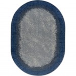 Urban Edges 5'4" x 7'8" Oval area rug in color Marine