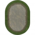 Urban Edges 7'8" x 10'9" Oval area rug in color Meadow