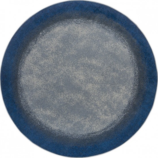 Urban Edges 5'4" Round area rug in color Marine