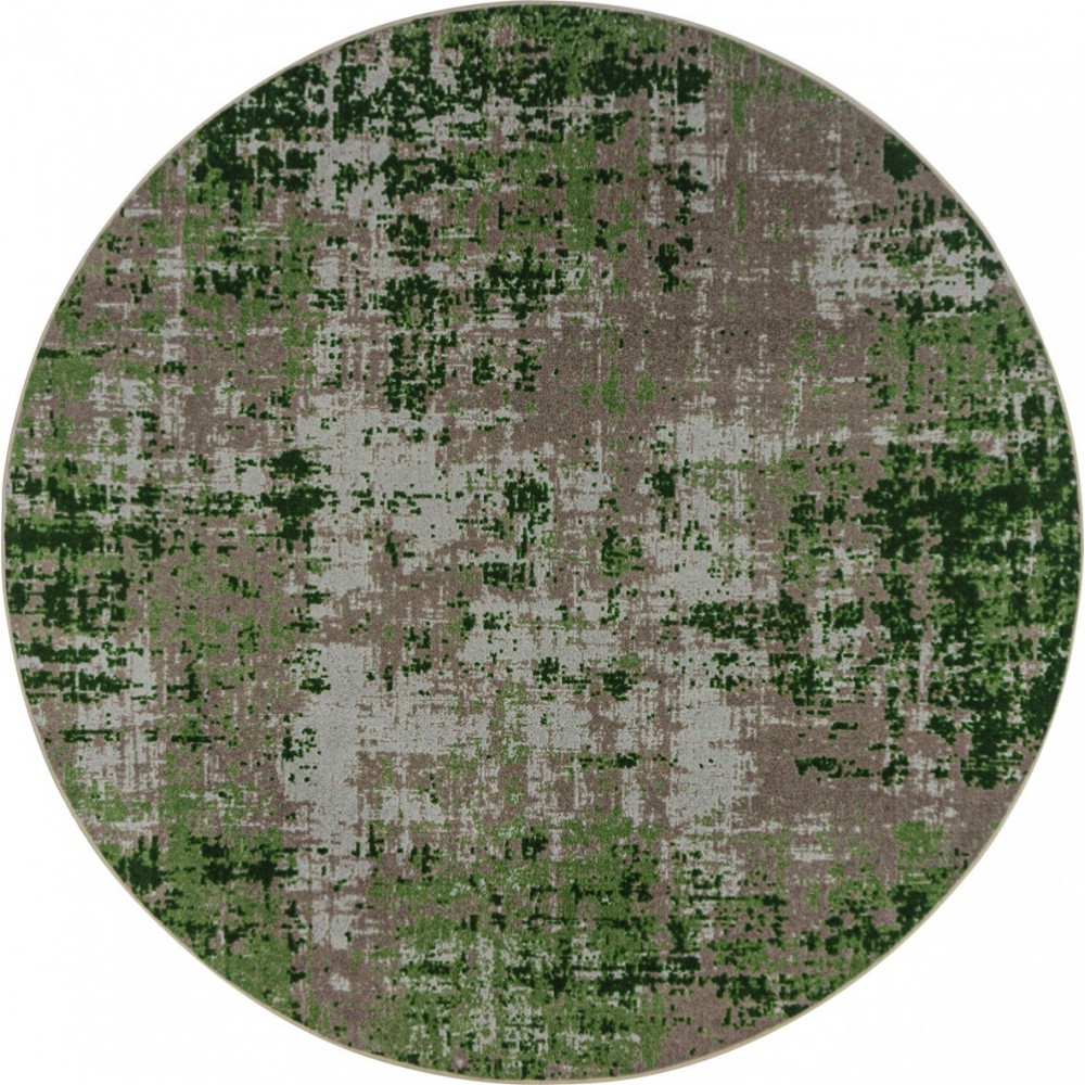 Terra Mae 7'7" Round area rug in color Meadow