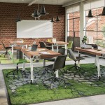 Grown Up 10'9" x 13'2" area rug in color Meadow