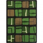 BioBlocks 5'4" x 7'8" area rug in color Meadow