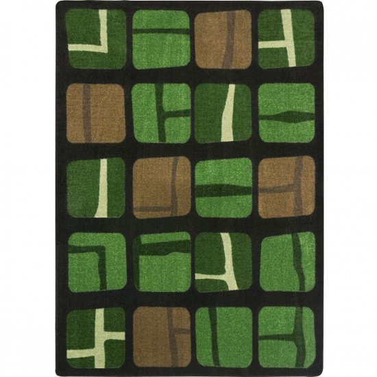 BioBlocks 5'4" x 7'8" area rug in color Meadow