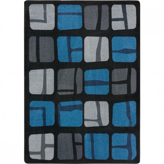 BioBlocks 5'4" x 7'8" area rug in color Marine