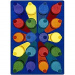 Colorific 5'4" x 7'8" area rug in color Multi