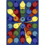 Colorific 7'8" x 10'9" area rug in color Multi