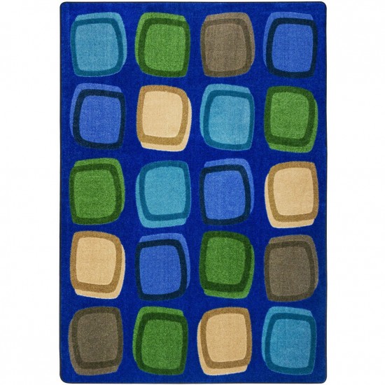 Harmony Blocks 5'4" x 7'8" area rug in color Multi