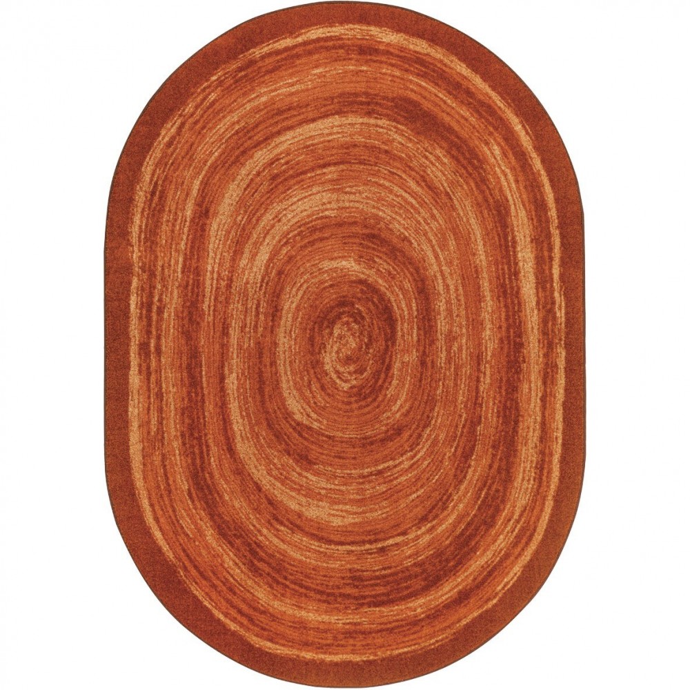 Feeling Fun 7'8" x 10'9" Oval area rug in color Orange Feeling Fun 7'8" x 10'9" Oval area rug in color Orange