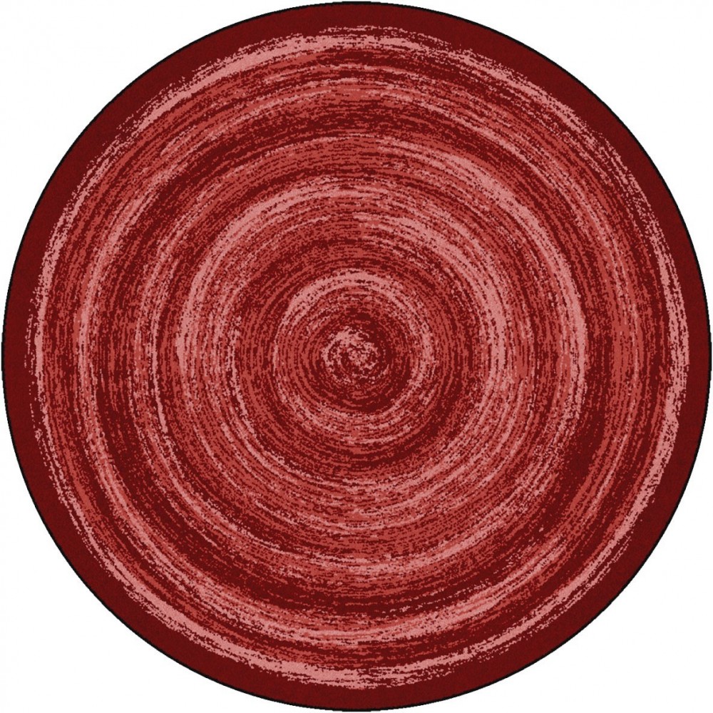 Feeling Fun 7'7" Round area rug in color Red Feeling Fun 7'7" Round area rug in color Red