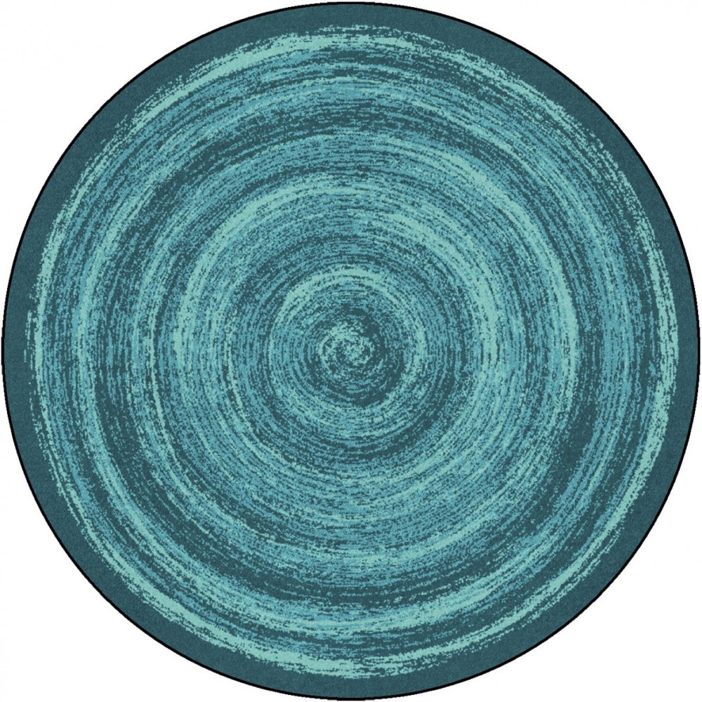 Feeling Fun 13'2" Round area rug in color Teal Feeling Fun 13'2" Round area rug in color Teal