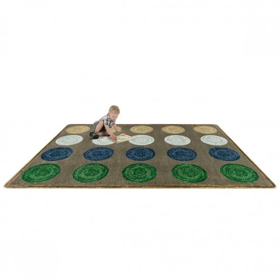 Mindful Seating 5'4" x 7'8" area rug in color Multi