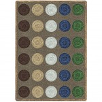 Mindful Seating 7'8" x 10'9" area rug in color Multi