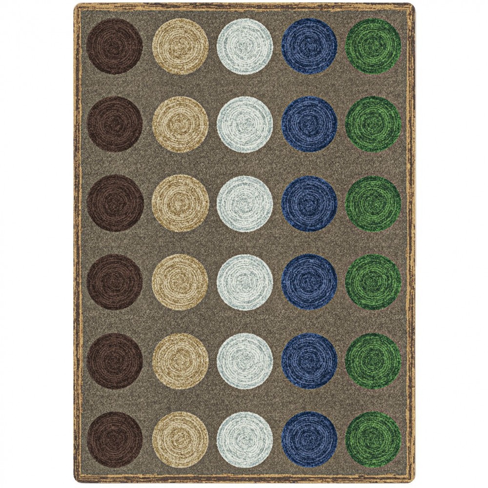 Mindful Seating 7'8" x 10'9" area rug in color Multi