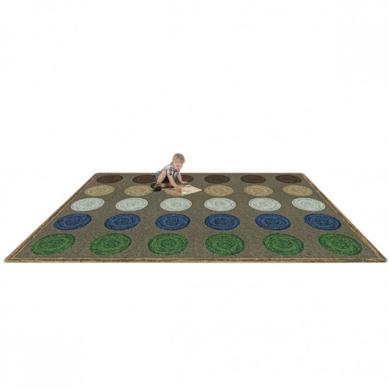 Mindful Seating 10'9" x 13'2" area rug in color Multi