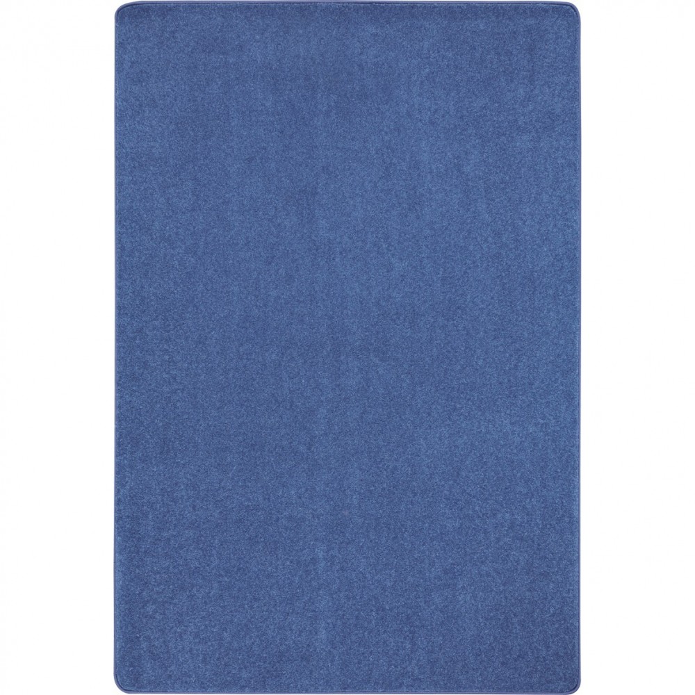 Just Kidding 4' x 6' area rug in color Cobalt Blue