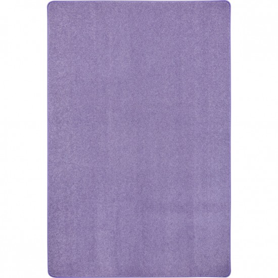 Just Kidding 4' x 6' area rug in color Very Violet