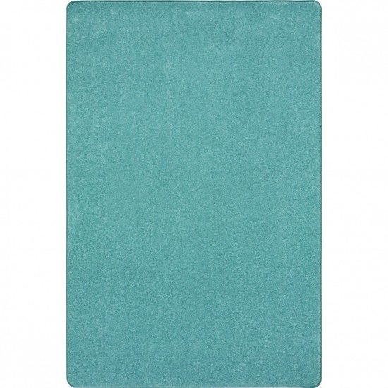 Just Kidding 4' x 6' area rug in color Seafoam