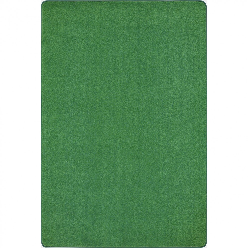 Just Kidding 6' x 6' area rug in color Grass Green