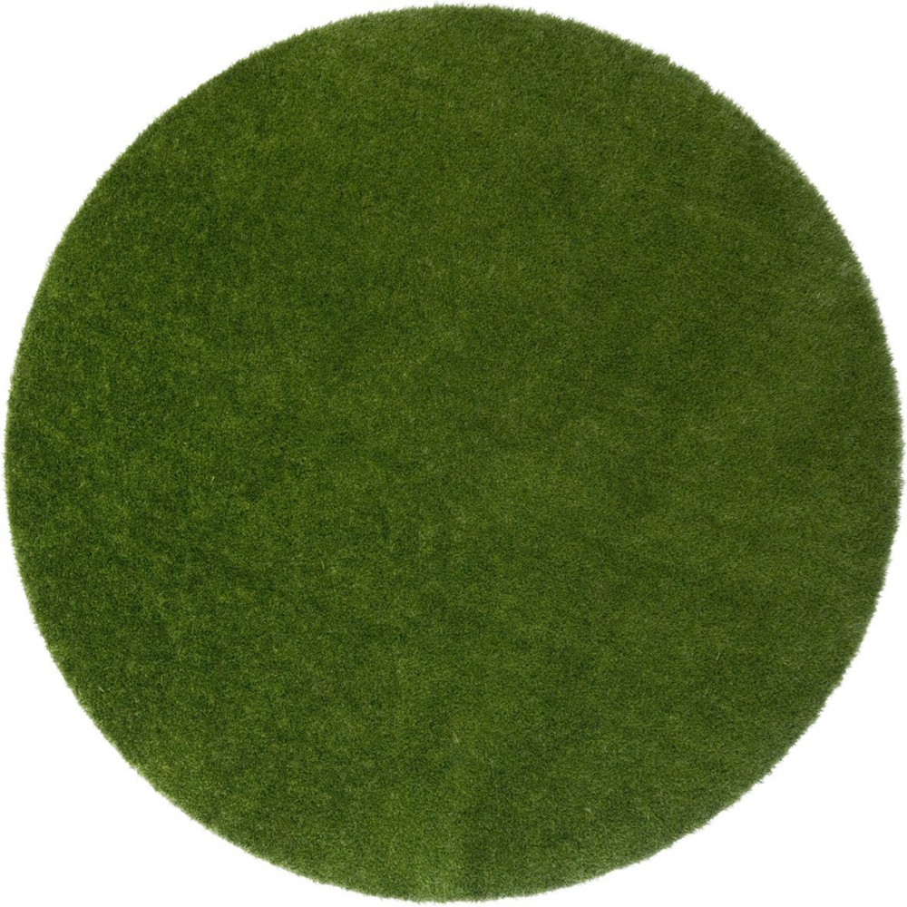 GreenSpace 7'6" Round area rug in color Green GreenSpace 7'6" Round area rug in color Green