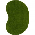 GreenSpace 4' x 6' Jellybean area rug in color Green
