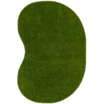 GreenSpace 6' x 9' Jellybean area rug in color Green