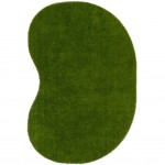 GreenSpace 9' x 12' Jellybean area rug in color Green