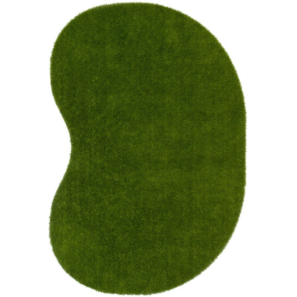 GreenSpace 9' x 12' Jellybean area rug in color Green GreenSpace 9' x 12' Jellybean area rug in color Green