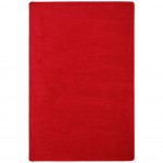 Endurance 6' x 9' area rug in color Red