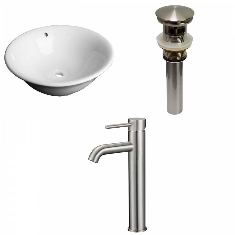 17-in. W Bathroom Vessel Sink Set_AI-30105