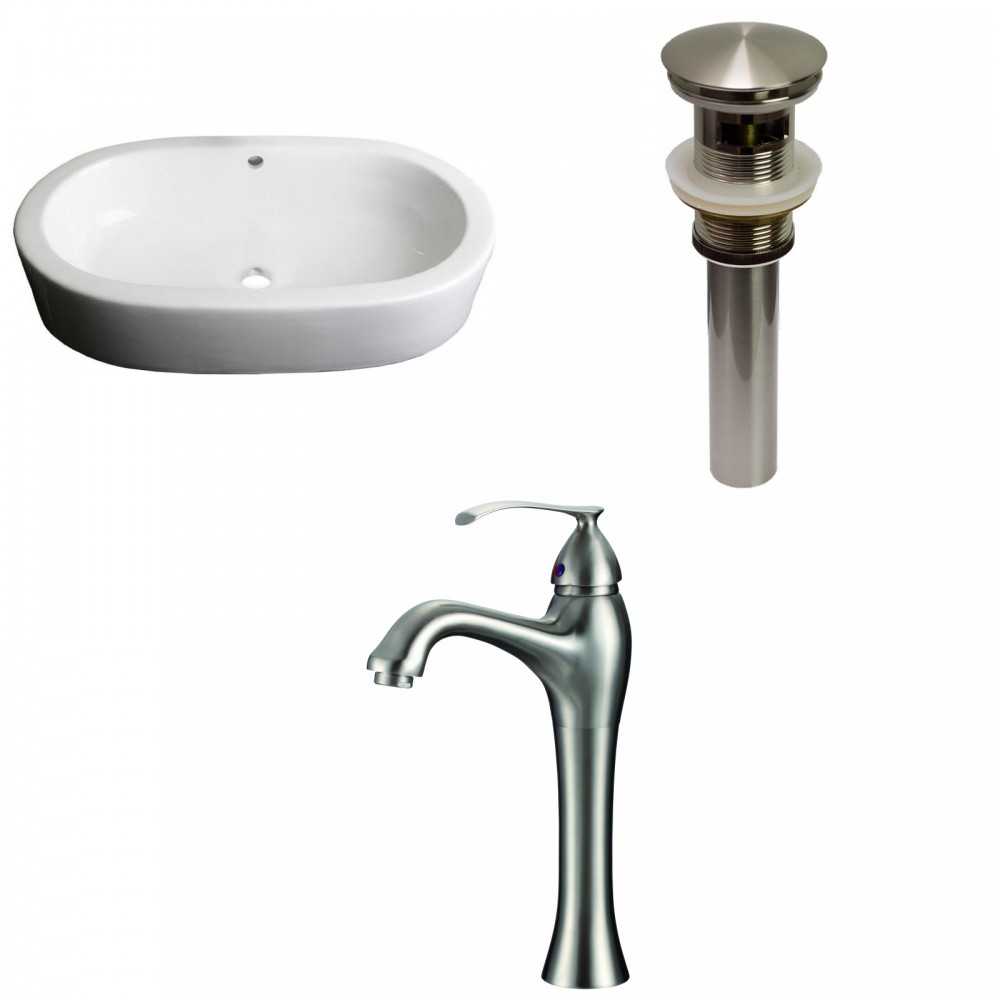 25.25-in. W Bathroom Vessel Sink Set_AI-30108