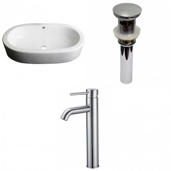 25.25-in. W Bathroom Vessel Sink Set_AI-30109