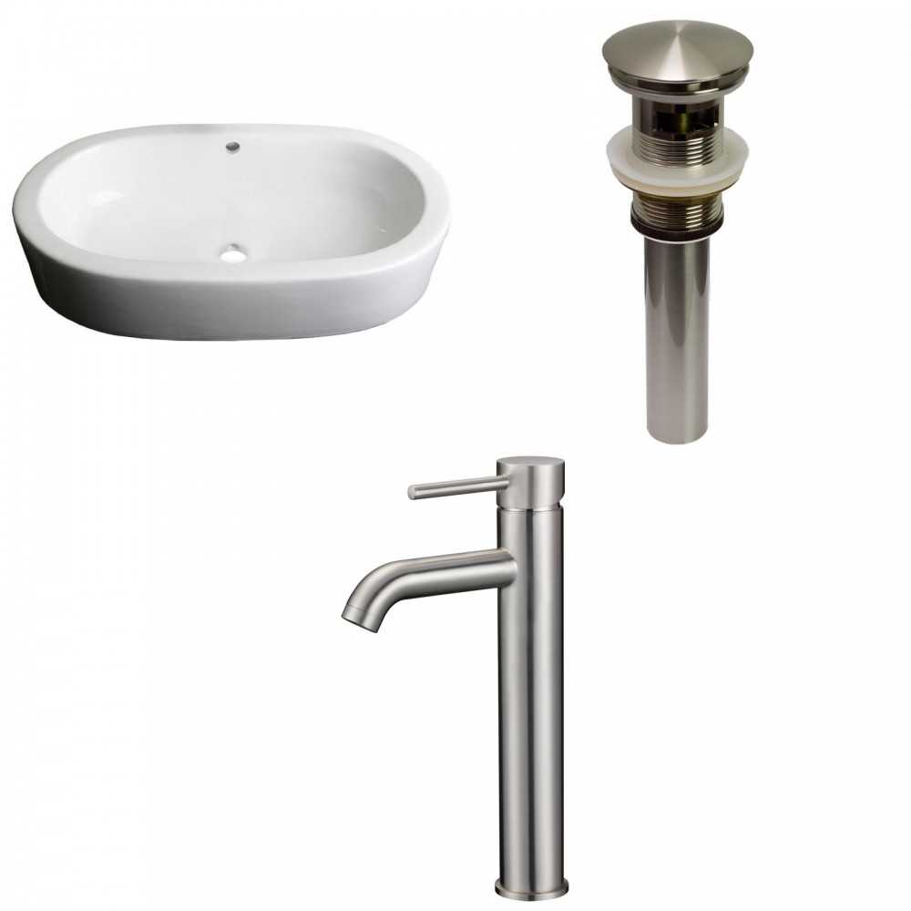 25.25-in. W Bathroom Vessel Sink Set_AI-30110