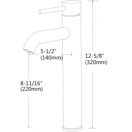 25.25-in. W Bathroom Vessel Sink Set_AI-30110