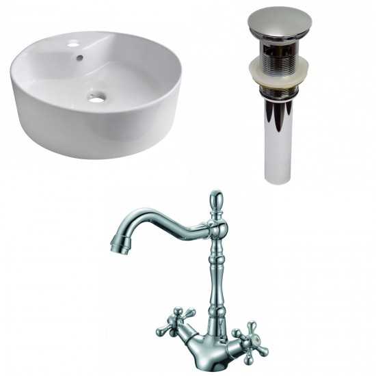 18.25-in. W Bathroom Vessel Sink Set_AI-30115