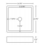 14.75-in. W Bathroom Vessel Sink Set_AI-30132