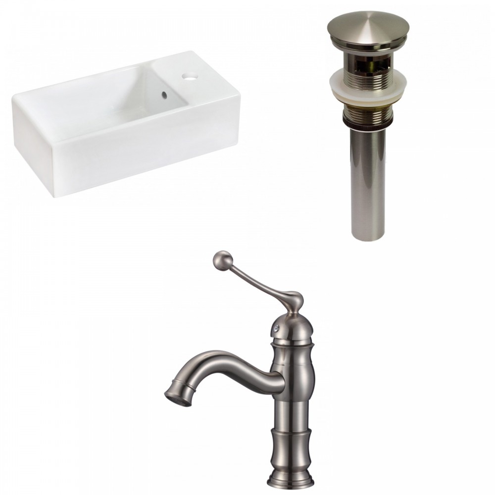 19.25-in. W Bathroom Vessel Sink Set_AI-30209