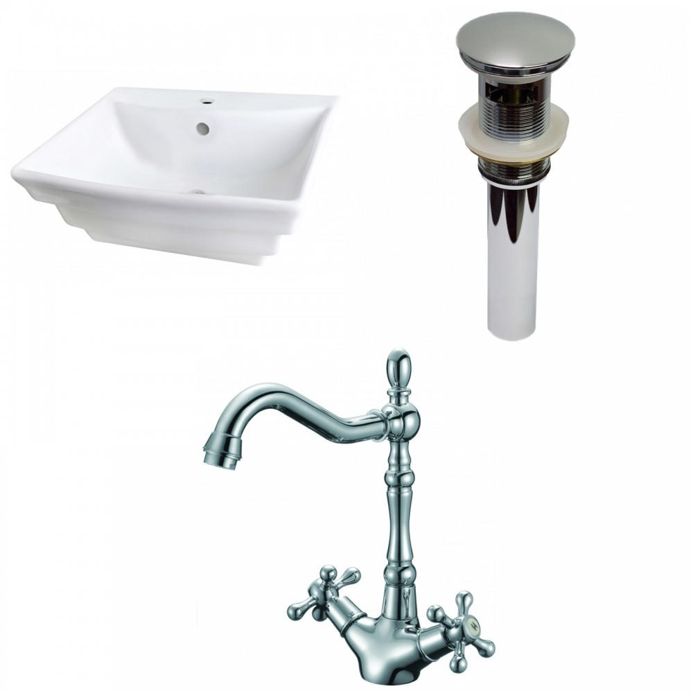 19.75-in. W Bathroom Vessel Sink Set_AI-30327