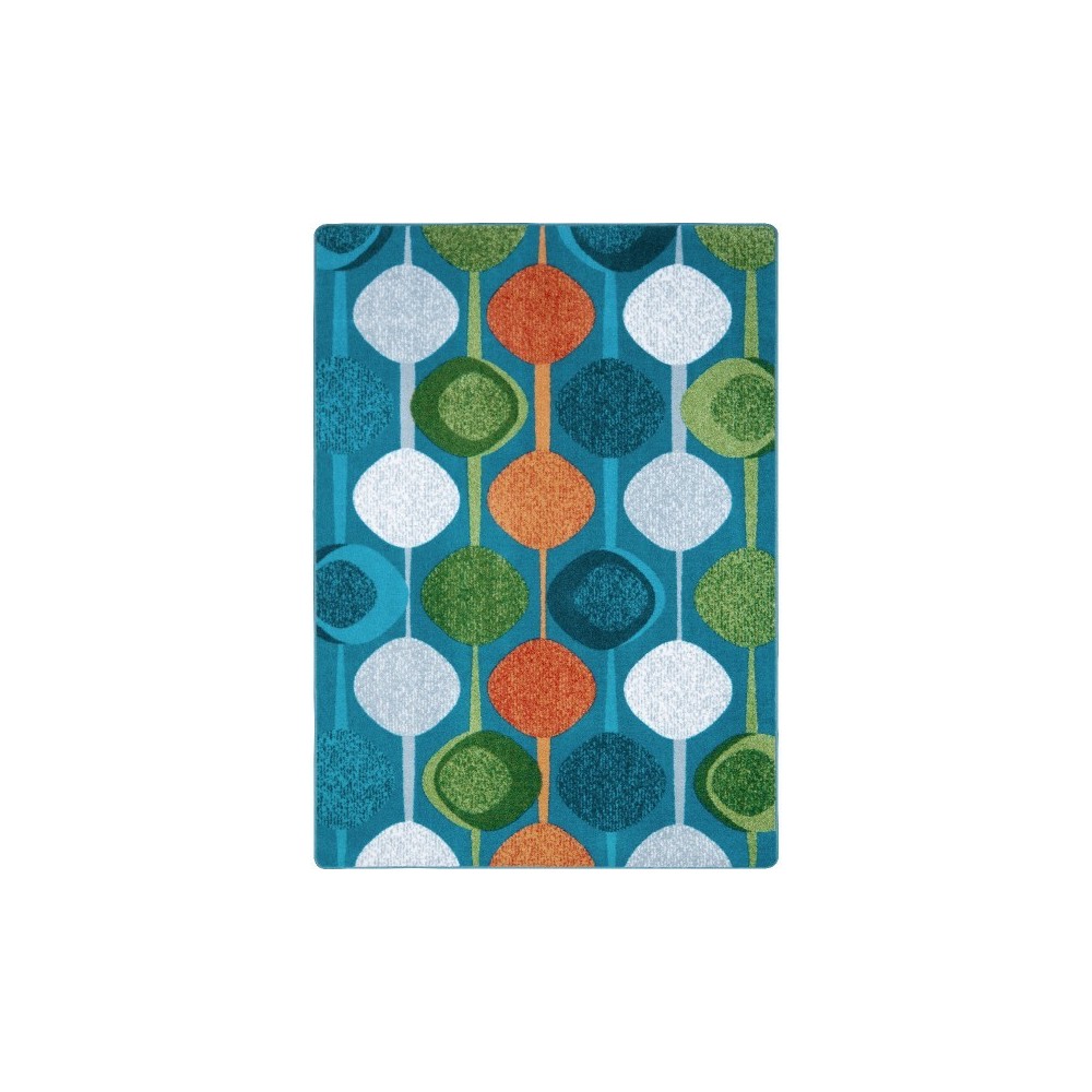 String Along 5'4" x 7'8" area rug in color Citrus