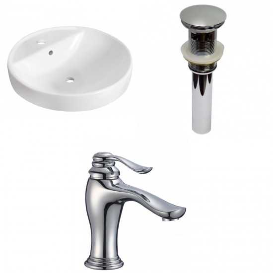 18.25-in. W Bathroom Vessel Sink Set_AI-30807