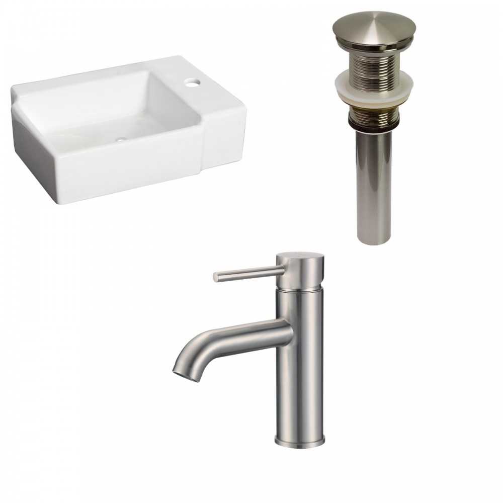 16.25-in. W Bathroom Vessel Sink Set_AI-30879