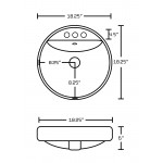 18.25-in. W Bathroom Vessel Sink Set_AI-31146