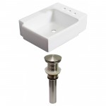 16.25-in. W Bathroom Vessel Sink Set_AI-31182