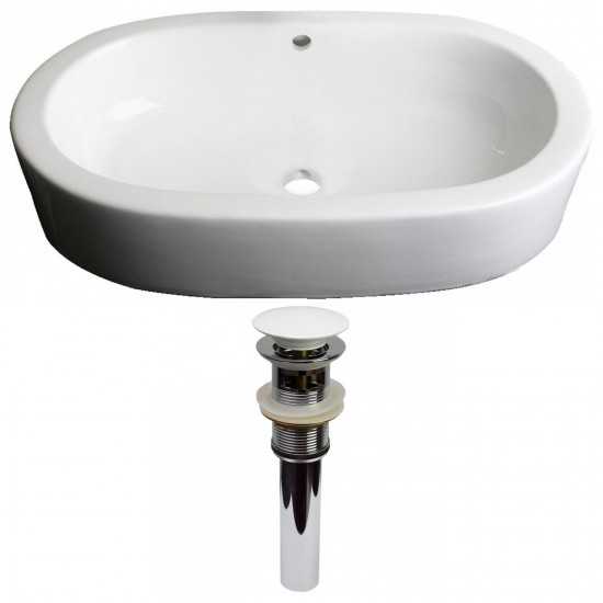 25.25-in. W Bathroom Vessel Sink Set_AI-31431