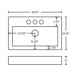 20.25-in. W Bathroom Vessel Sink Set_AI-31622