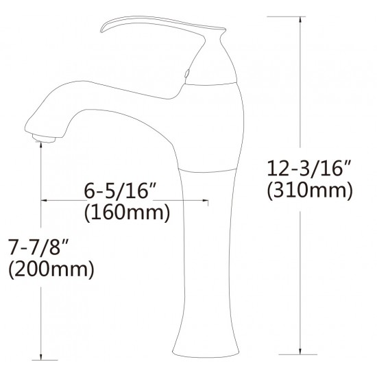 16.1-in. W Bathroom Vessel Sink Set_AI-33375