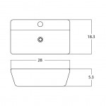 28-in. W Bathroom Vessel Sink Set_AI-33402