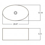 20.47-in. W Bathroom Vessel Sink Set_AI-33435