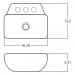 16.34-in. W Bathroom Vessel Sink Set_AI-33500