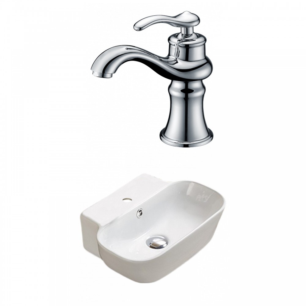 16.34-in. W Bathroom Vessel Sink Set_AI-33505